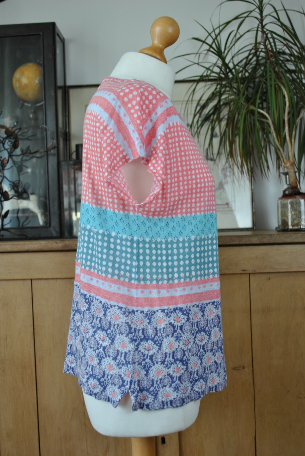 EX White Stuff Colourful Patchwork Pattern 100% L… - image 3