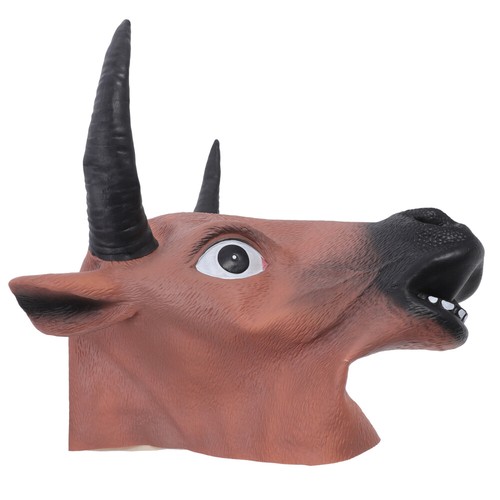 Bull Head Mask Halloween Party Prop Costume Accessories Man Travel