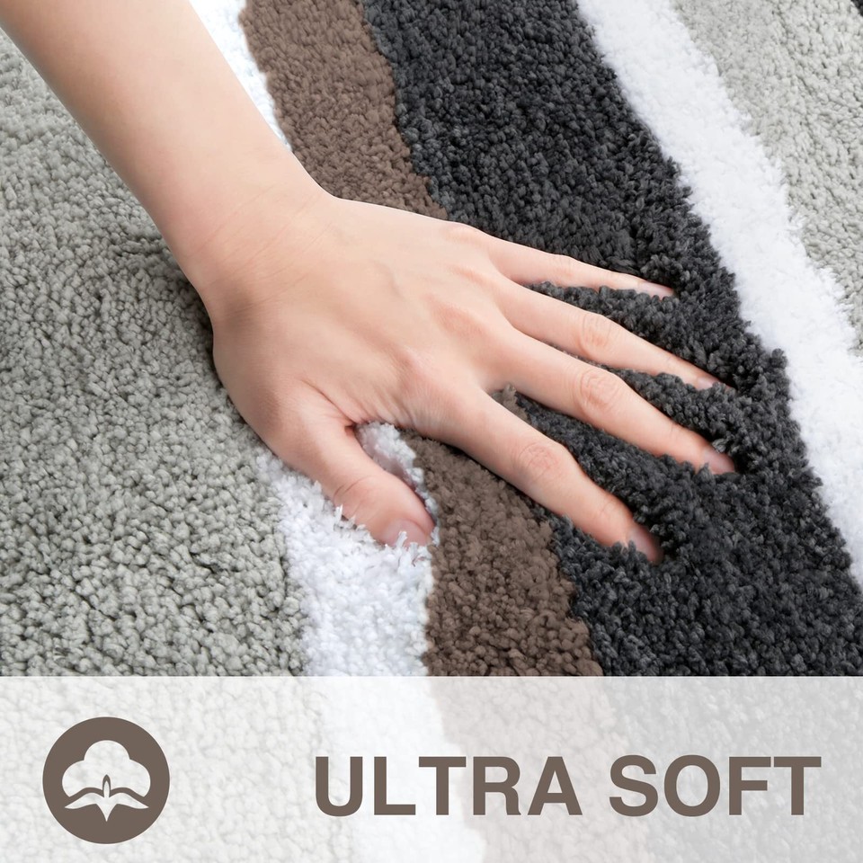 KMAT Luxury Bathroom Rugs Bath Mat 20"x59" NonSlip Fluffy Soft Plush Microfib eBay