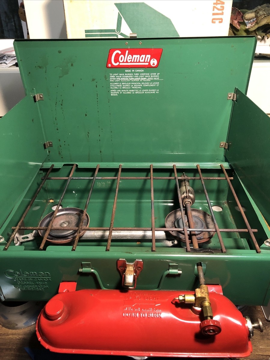 Vintage Coleman camp stove model 501, 1961, as-is -- Antique Price