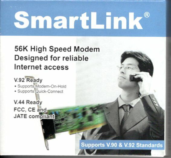 Smartlink 56K V.92/V.44 PCI Modem New
