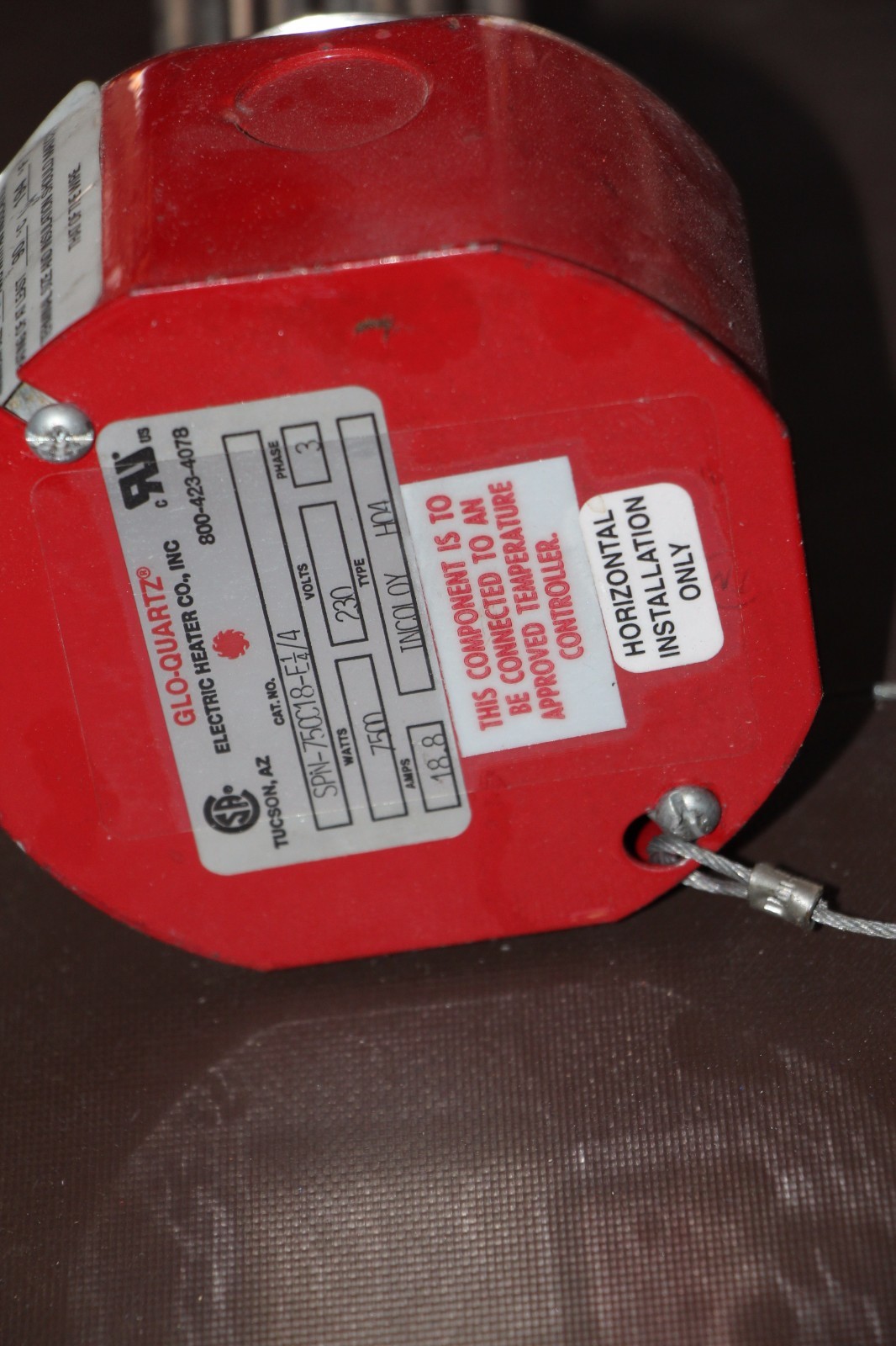 GLO-QUARTZ SPN-750C18-E1/4/4 IMMERSION HEATER TNCOLOY 7500W – ASA College:  Florida