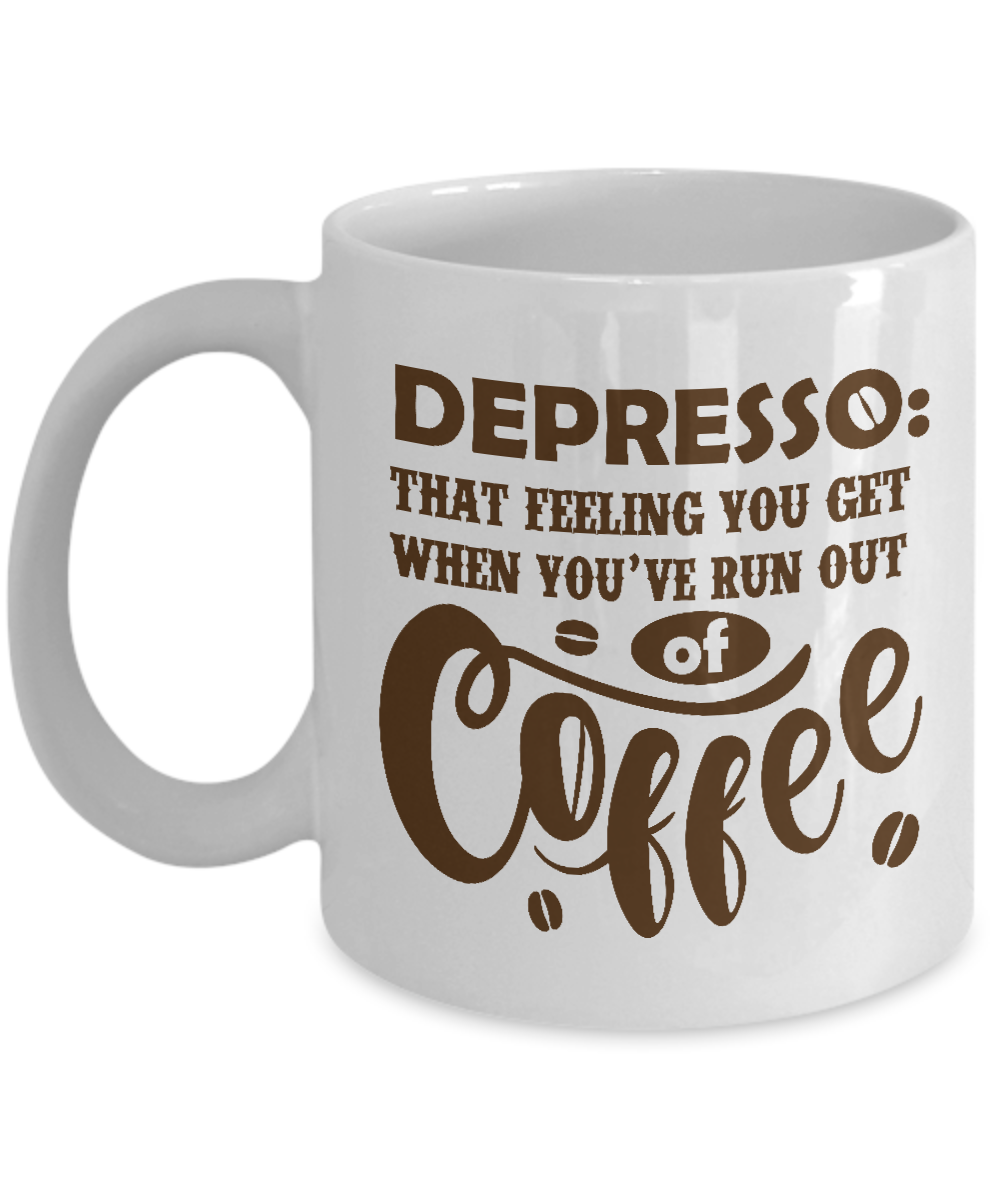 Depresso Pun Coffee & Tea Mug