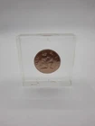Franklin Mint Aquarius Sterling Silver Coin 1.5"   1oz encapsulated paperweight