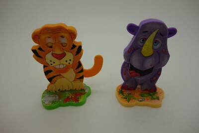 Kinder Tiere komplette Serie Tiger und Nashorn K97N 43 und 44