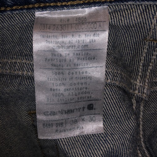 Carhartt Relaxed Fit Herren Denim Jeans Größe 38X30 Blau Arbeitshose - Bild 7 von 7