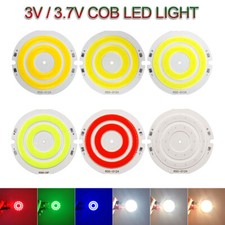 3-4v Round Cob Led Light 50mm Diameter Double Ring Cold White Lamp 5-7w Chip