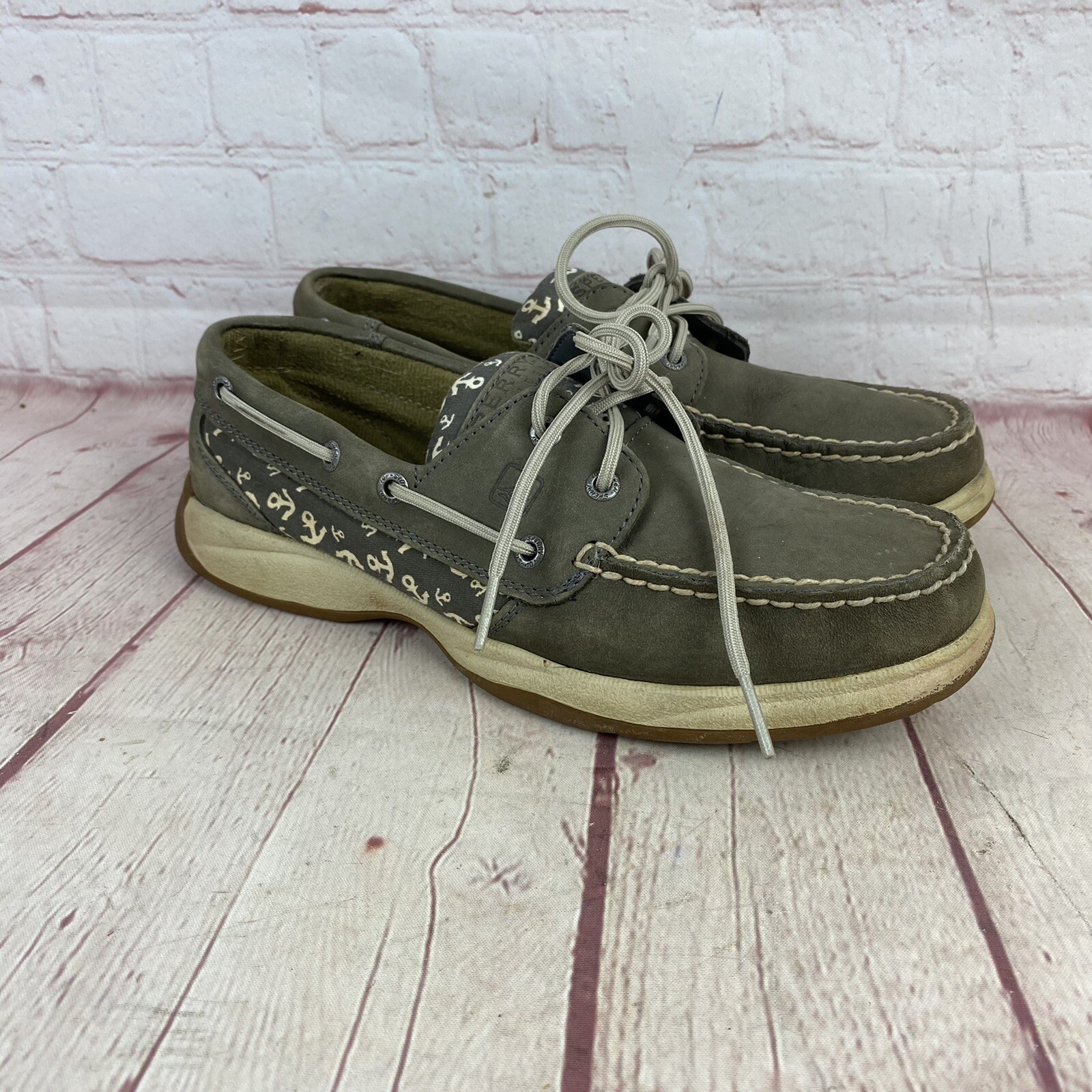 Cloth Sperry Top-Sider Boat Shoes 