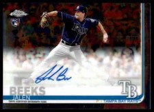 2019 Topps Chrome Jalen Beeks RC Auto Tampa Bay Rays #RA JBE