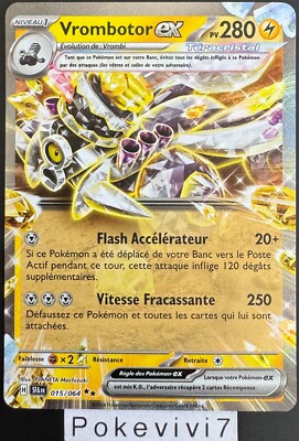 Pokemon Karte VROMBOTOR 015/064 EX EV6.5 Nebelfabel SFA FR NEU