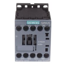 1 x 1 x Siemens Sirius Innovation 3RT2 3 Pole Contactor, 3NO, 9 A, 4 kW (AC3), 2
