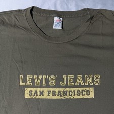 Vintage 1990s 90s Levi’s Jeans San Francisco Basic Brand T-Shirt, Made in USA XL