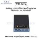 4x18650 DIY Power Bank Case Portable Digital 18650 Battery Charger Storage Box