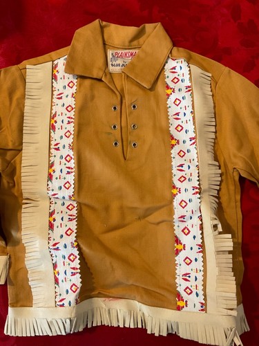 1950s BOY INDIAN COSTUME PLAINSMAN BY BLUE JEAN CORP. SIZE 5, UNWORN - Picture 2 of 6