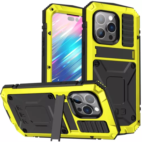 Metal Gorilla Glass Shockproof HeavyDuty Stand Case For iPhone 16 15 14 13 12 AU - Picture 14 of 55