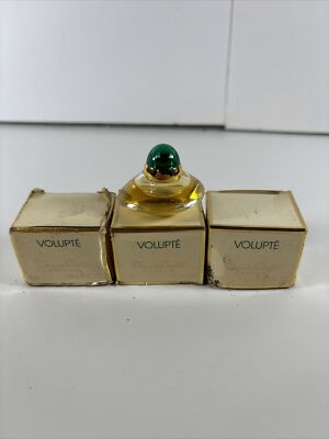 3 Oscar de la Renta Volupte Miniature Perfume Bottle 1/8 fl oz 4ml  France New