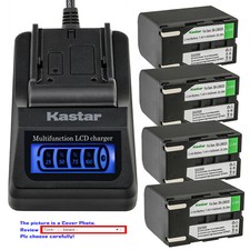 Kastar Battery LCD Quick Charger for Samsung SB-LSM320 Samsung VP-D454 Camcorder