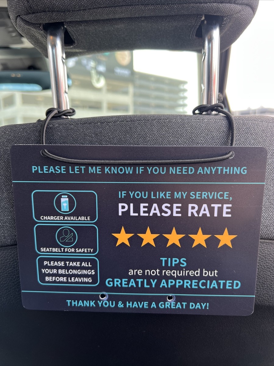 uber DiDI stickers for driver（pack of 3）