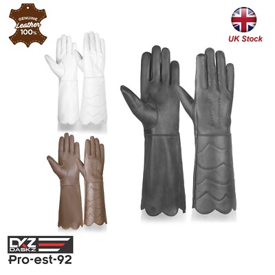 Lange Manschette Handschuhe Lederhandschuhe Piper Schlagzeuger Band Lederhandschuhe brandneu