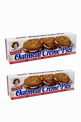 Oatmeal Creme Pies, 16.2 Ounce  Little Debbie (2Boxes) Free Shipping!!!