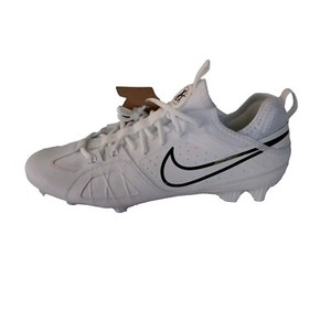 Nike Huarache 9 Varsity LAX Lacrosse Cleats FD0090-101 White Black Size 13