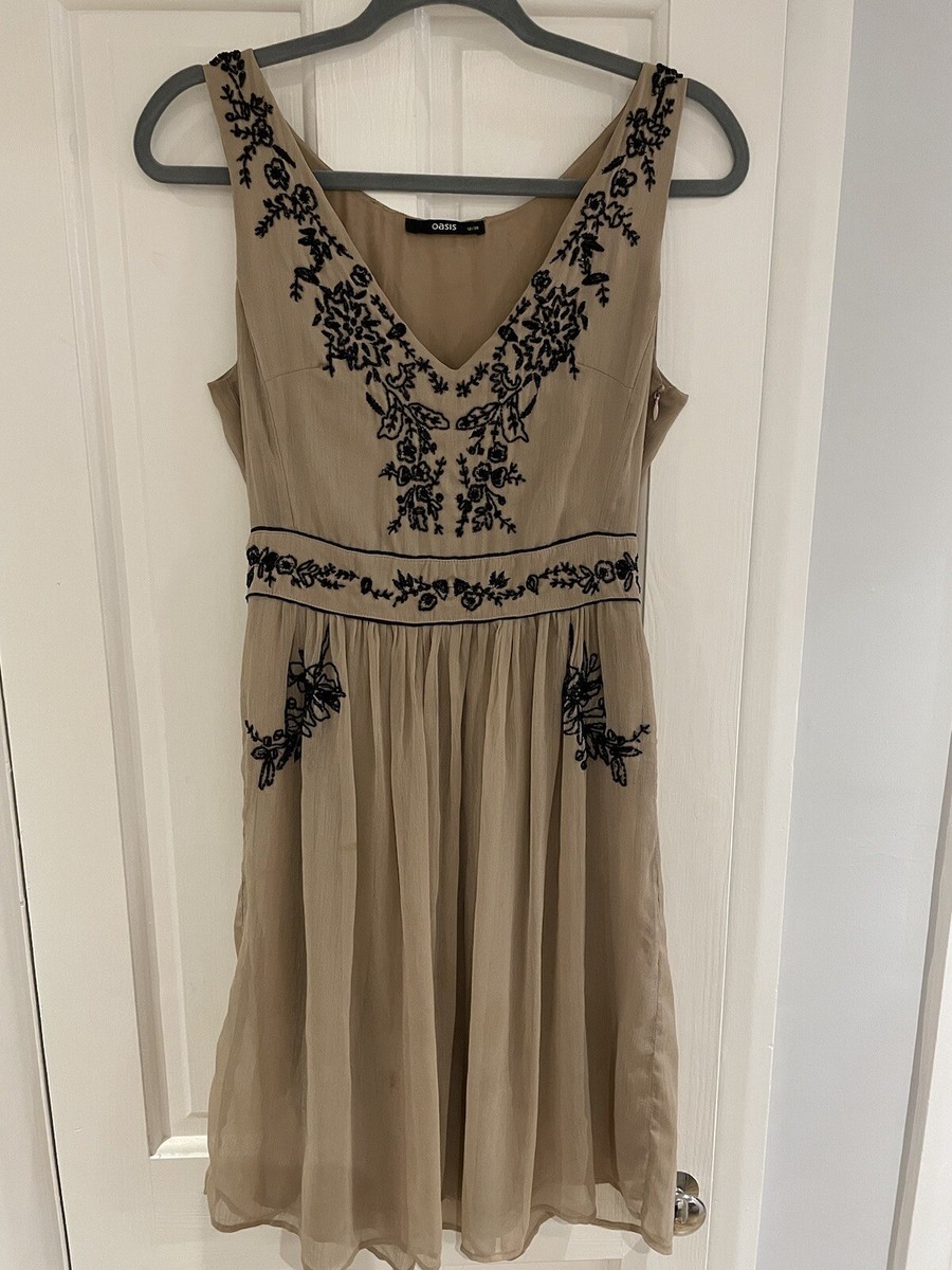 oasis beige dress