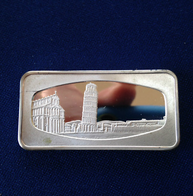 Singapore Airlines Leaning Tower of Pisa Wonders of World Silver