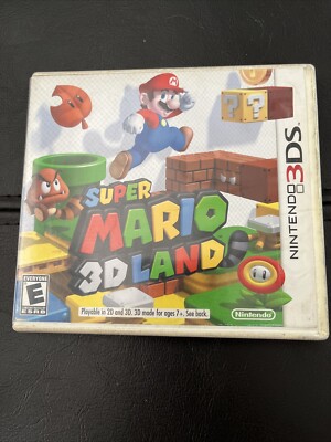 Super Mario 3D Land (3DS, 2011) With Case, Cartridge And Manual