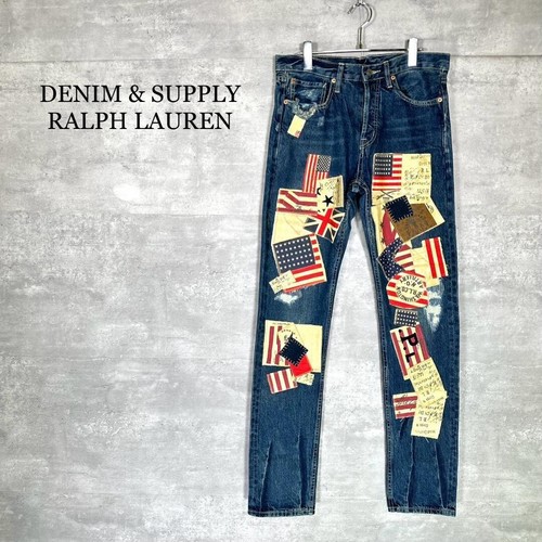 Denim & Supply Ralph Lauren W30 Patchwork Denim Pants Japan SF Used - Picture 1 of 10