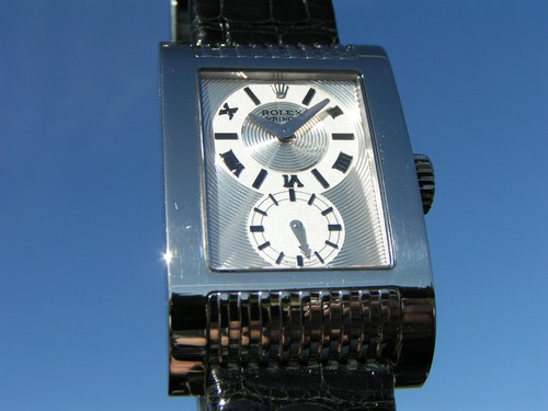 ROLEX CELLINI PRINCE 750 18K WHITE GOLD WG CHRONOMETER WATCH 5441/9 27MM - Bild 5 von 16