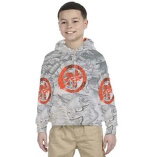 Kids Hoodie Samurai Design 7434105019057 Hoodie Unisex For Children