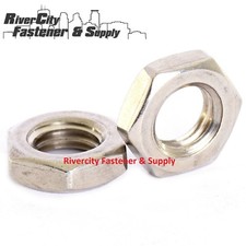 (10) 3/8-16 Hex Jam / Thin / Half Nuts Stainless Steel 3/8x16 Nut 3/8 x 16 Nuts