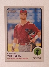2022 TOPPS HERITAGE MINOR LEAGUE ETHAN WILSON CLEARWATER THRESHERS #90