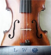 RARE OLD VIOLIN J M LEOPOLD WIDHALM -video- ANTIQUE MASTER                     585