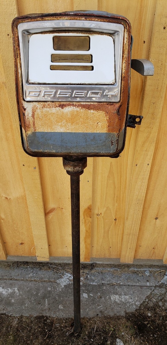 Vintage Gasboy 1820 Gas Pump w/ Fuel Nozzle Oil Service Station