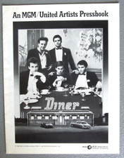 DINER 8.5X11 PRESSBOOK 1982 NO CUT OUTS KEVIN BACON STEVE GUTTENBERG MIC ROURKE