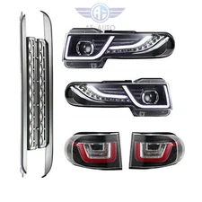 FITS 2007-2015 Toyota FJ Cruiser with Grille and tail light LED Halo Headlight