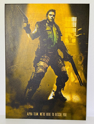 Displate Metal Poster Resident Evil Chris Redfield 45x32cm