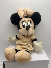 Vintage Baby Minnie Mouse and Me Plush Stuffed Applause Walt Disney Co 9 1/2"