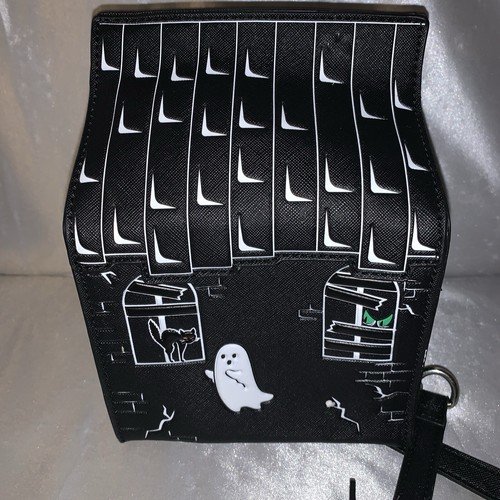 Halloween Ghost Haunted House Cross Body Shoulder Bag Tote Purse Mad Engine - Picture 4 of 8