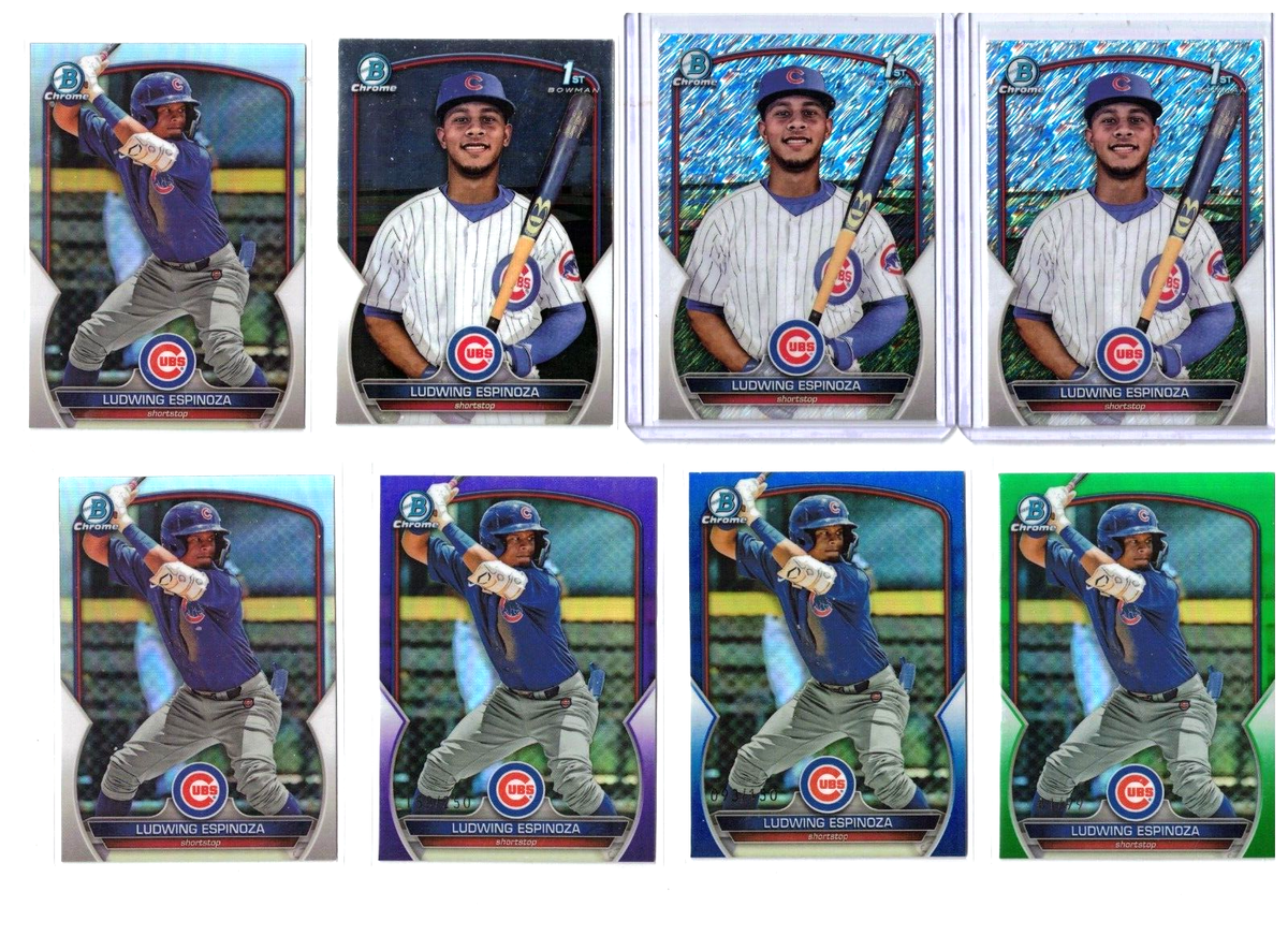 8) LUDWING ESPINOZA 2023 Bowman 1st BCP-192 Shimmer BDC-117 Green