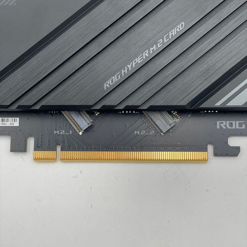 ASUS ROG HYPER M.2 CARD PCIE 2 SLOTS NVME M.2 SSD EXPANSION CARD - Picture 3 of 7