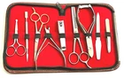 9pcs Basic Unisex Beauty Implements Manicure Pedicure Stainless Tools Kit