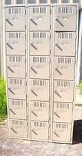 18 Door Employee Locker, 6 tier high, 3 bays across. Very clean lockers.