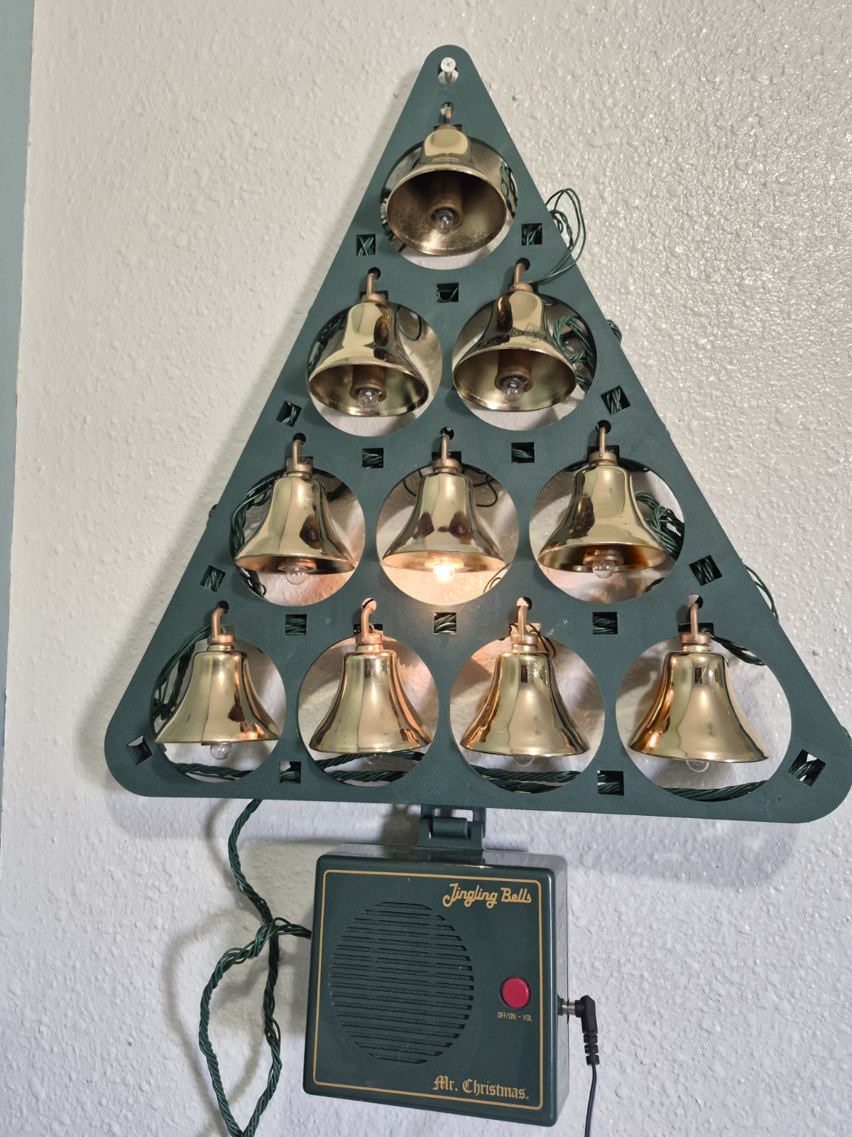 Vintage Mr. Christmas Jingle Bells Tree Shaped Musical