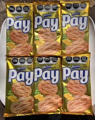 6 BAGS MARINELA MINI PAY DE PINA MINI PINEAPPLE PIES. BAG HAS 2 PAYS (12 TOTAL)