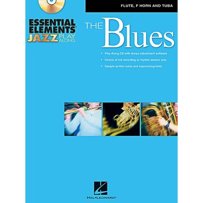 Hal Leonard Elements Jazz Play Along Blues (Flute French Horn Tuba) BookCD