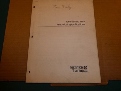 1969 Mopar Car and Truck Electrical Specifications Training Booklet