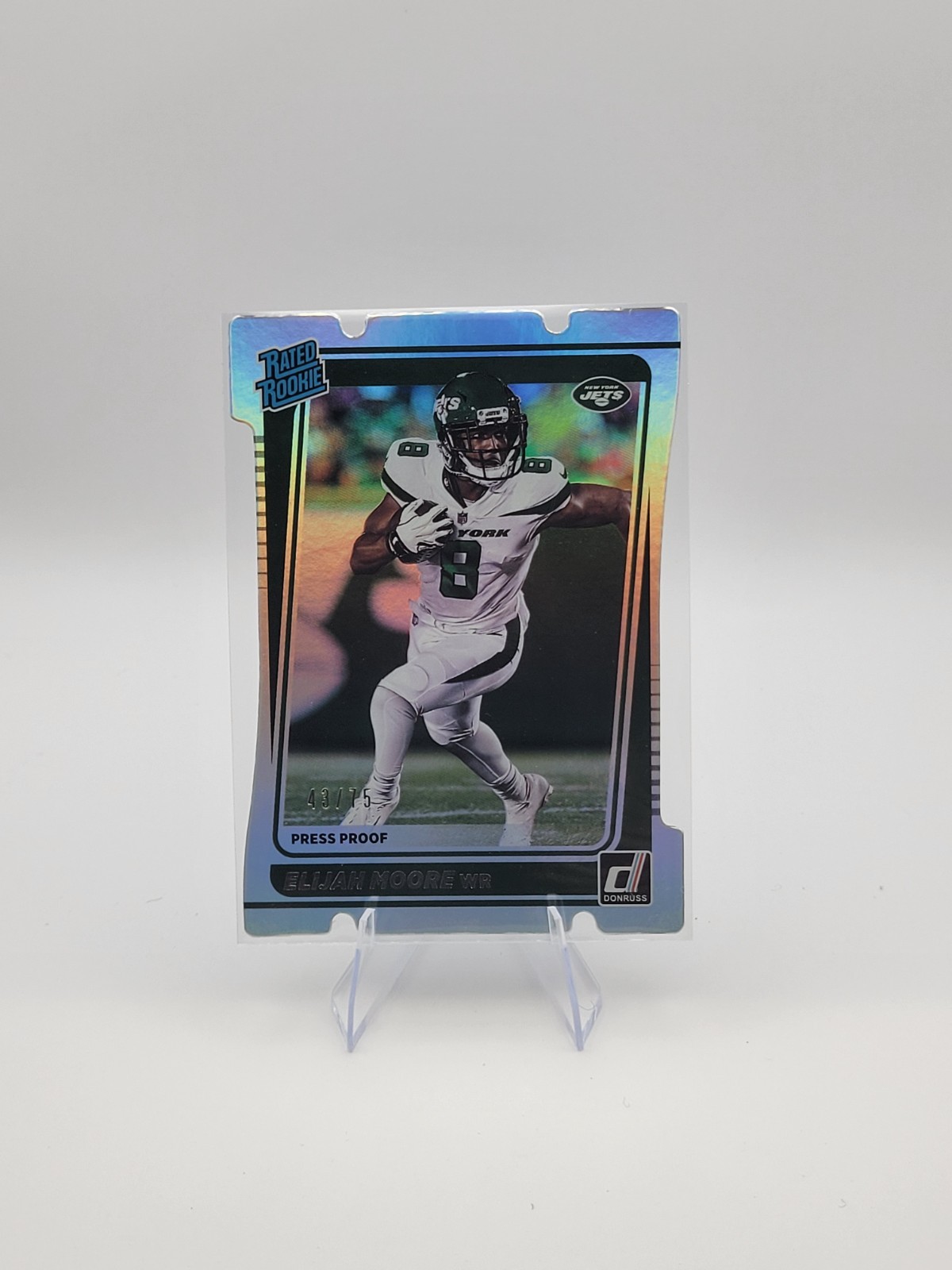 2021 Donruss Silver Die CutPress Proof #271 Elijah Moore Rookie /75