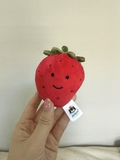 Retired Jellycat Fabulous Fruit Strawberry Plush 4  soft toy jelly cat rare